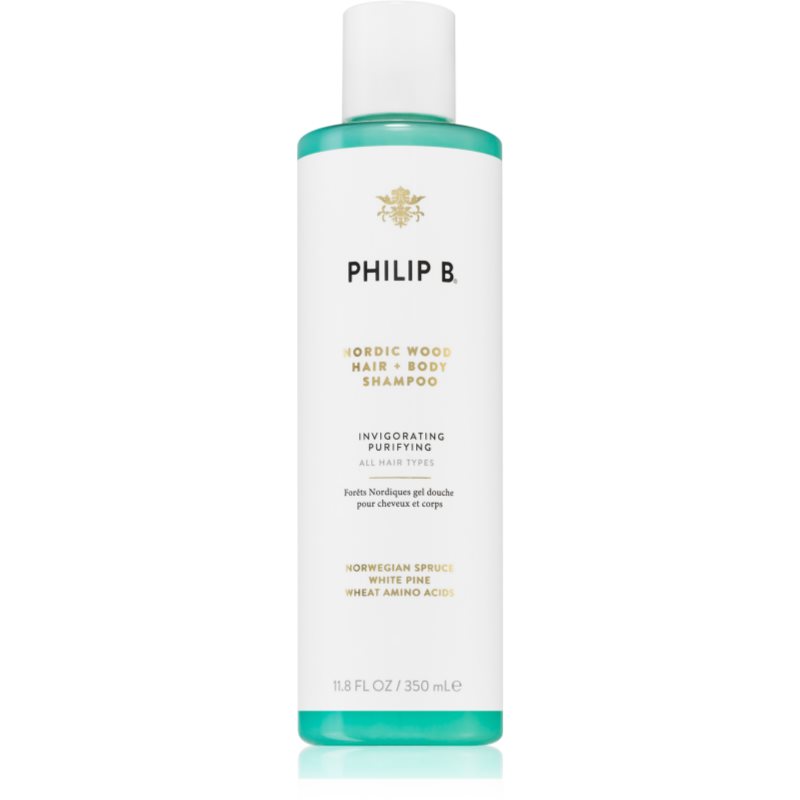 Philip B. White Label Nordic Wood šampon za čišćenje za tijelo i kosu 350 ml