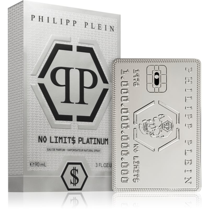 Philipp Plein No Limit$ Platinum Eau De Parfum For Men 90 Ml