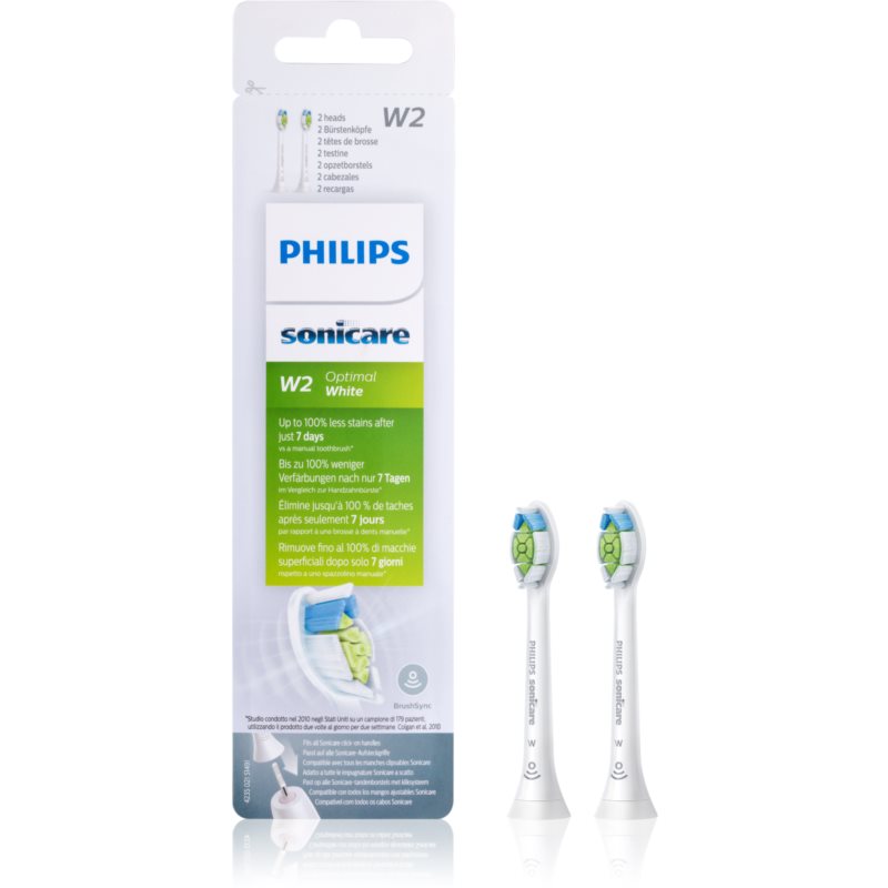 Philips Sonicare Optimal White Standard HX6062/10 replacement heads for toothbrush White 2 pc
