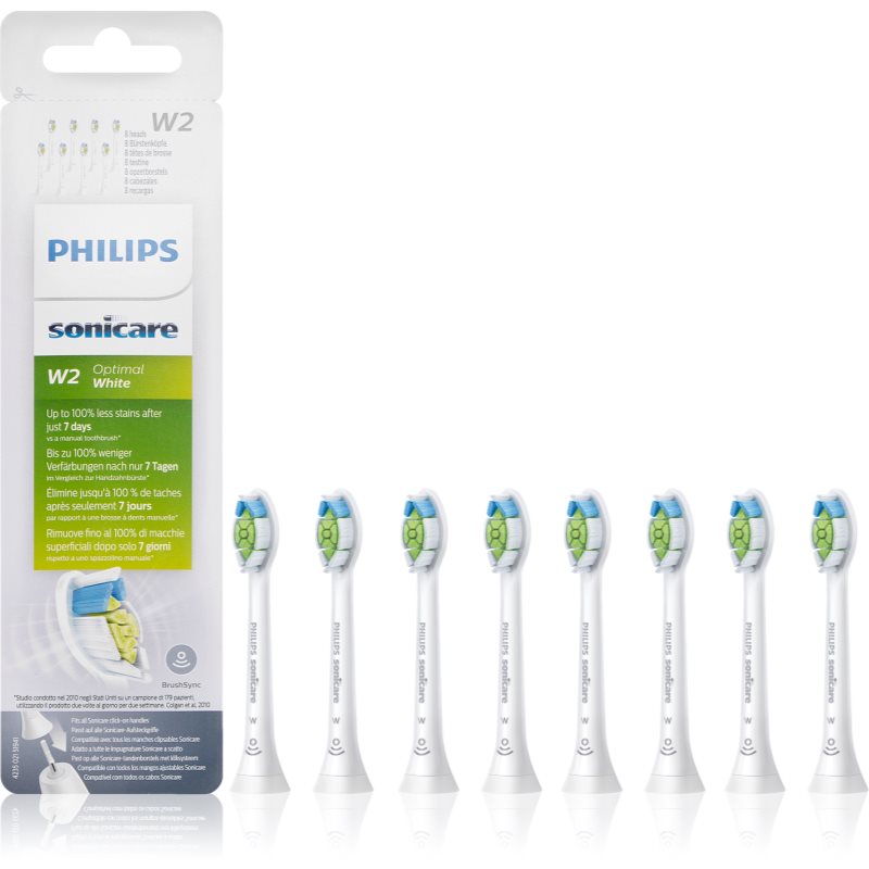 Philips Sonicare Optimal White Standard HX6068/12 replacement heads for toothbrush 8 pc

