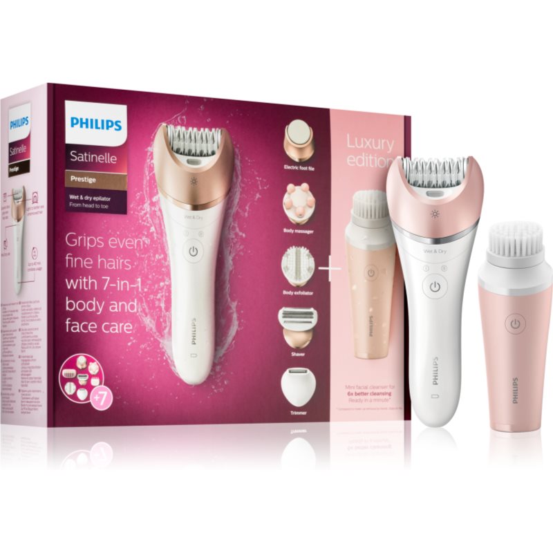 

Philips Satinelle Prestige BRE586/00 епілятор з очищаючою щіткою для обличчя