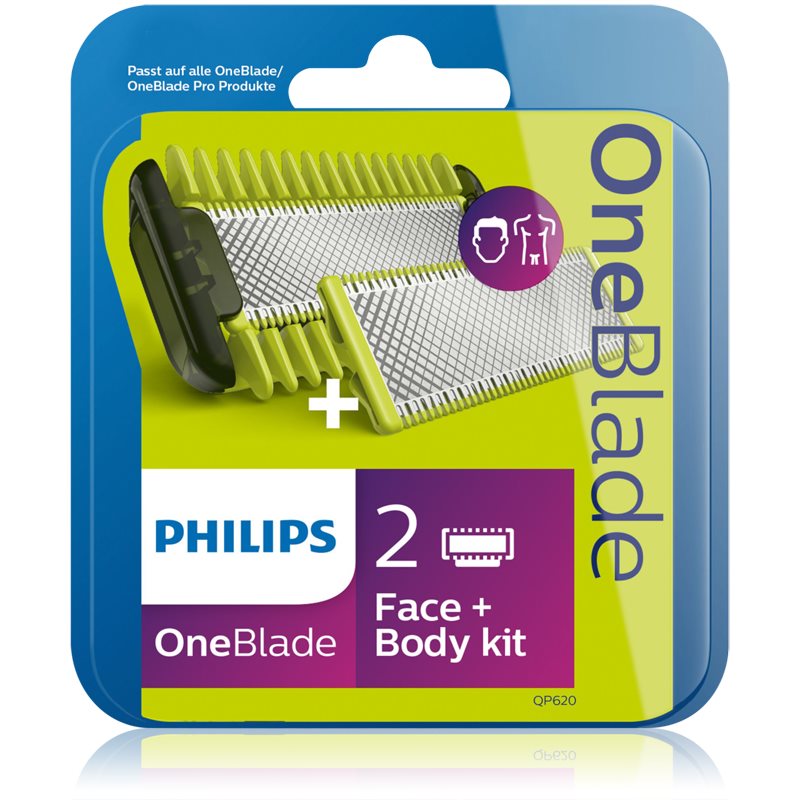 Philips OneBlade Face And Body Pro QP620/50 змінні головки 2 кс