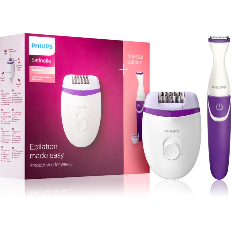 

Philips Satinelle Essential BRP505/00 епілятор + бікіні тріммер BRP505/00