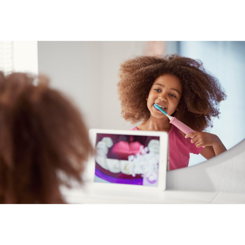 Philips Sonicare For Kids HX6352/42 sonická elektrická zubná kefka pre deti prepojená s pripojením Bluetooth Pink 1 ks.