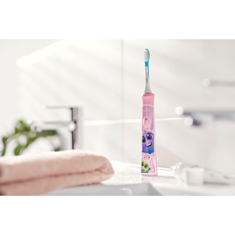 Philips Sonicare For Kids HX6352/42 sonická elektrická zubná kefka pre deti prepojená s pripojením Bluetooth Pink 1 ks.