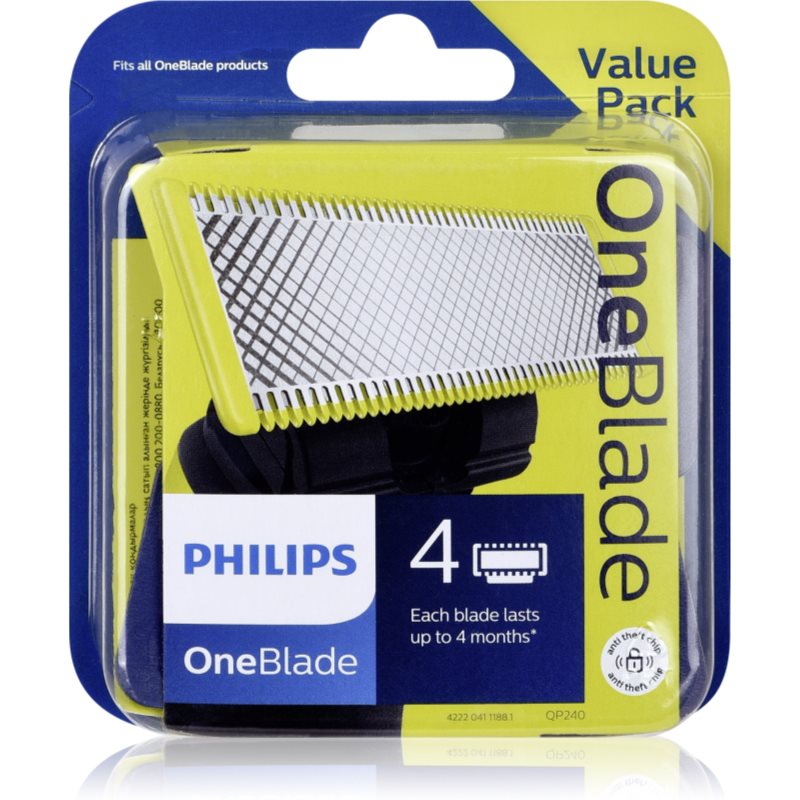Philips OneBlade QP240/50 náhradné žiletky 4 ks