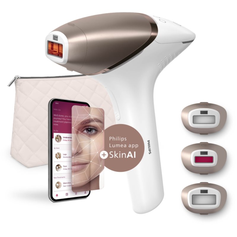 Philips Lumea Series 9900 SkinAI IPL BRI973/00 IPL epilátor testre, arcra, bikinivonalra és hónaljra 1 db termék 2. képe