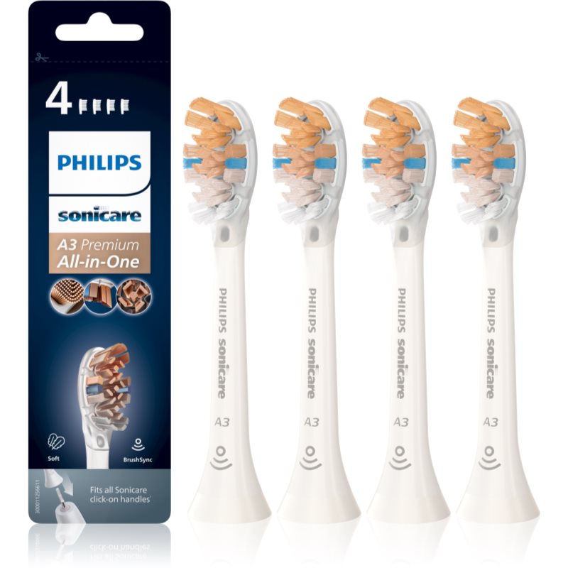 Philips Sonicare Premium All-in-One HX9094/10 toothbrush replacement heads 4 pc
