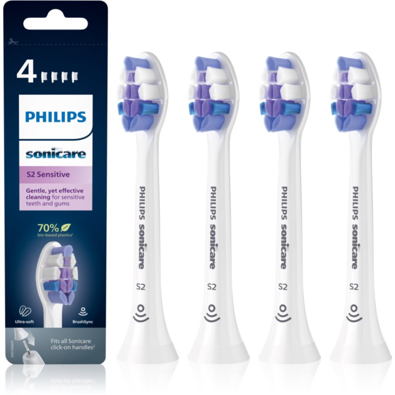 Philips Sonicare Sensitive Standard HX6054/10 toothbrush replacement heads 4 pc
