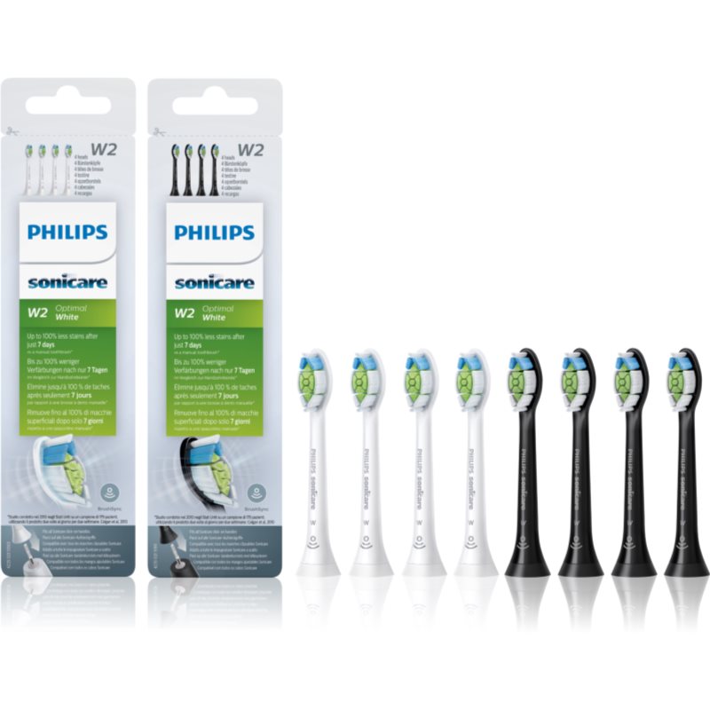 Philips Sonicare Optimal White HX6064/10+HX6064/11 Ersättningshuvuden för tandborste 2x4 st. unisex