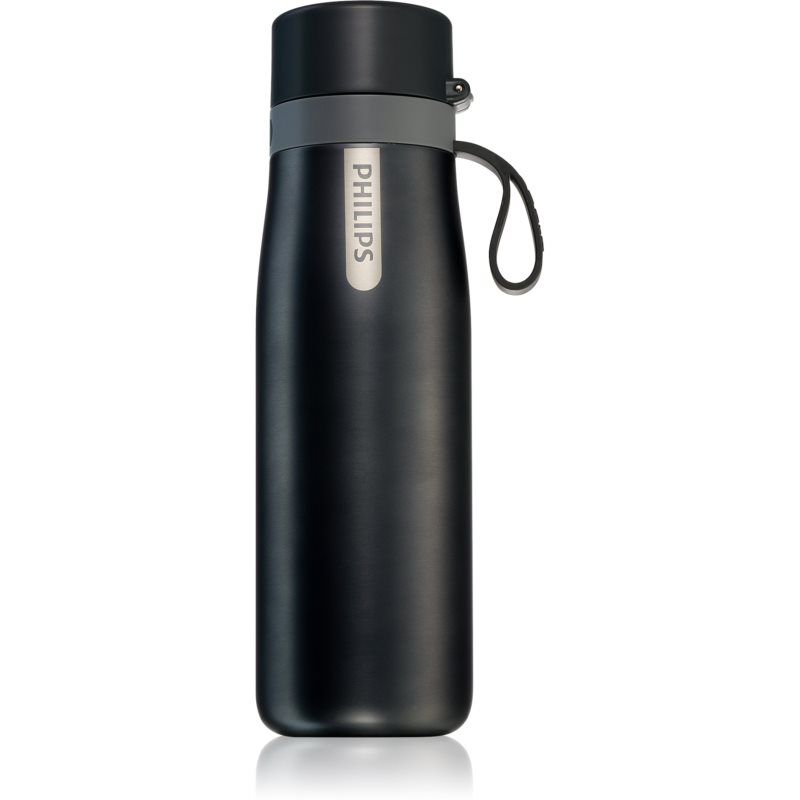 Philips AquaShield GoZero Daily пляшка з фільтром термо колір Black 550 мл