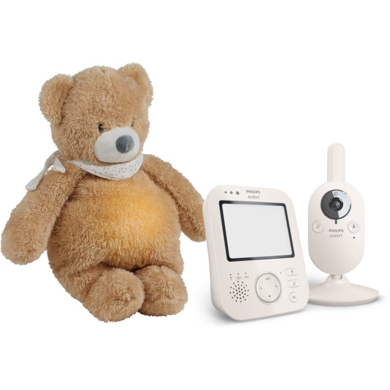 Philips avent baby monitor scd891/26+nattou sleepy bear pale brown ajándékszett 0 m+(újszülötteknek)