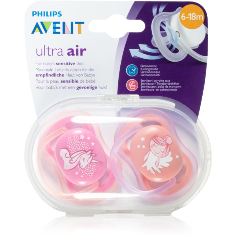 

Philips Avent Soother Ultra Air 6-18 m пустушка Mix Girl