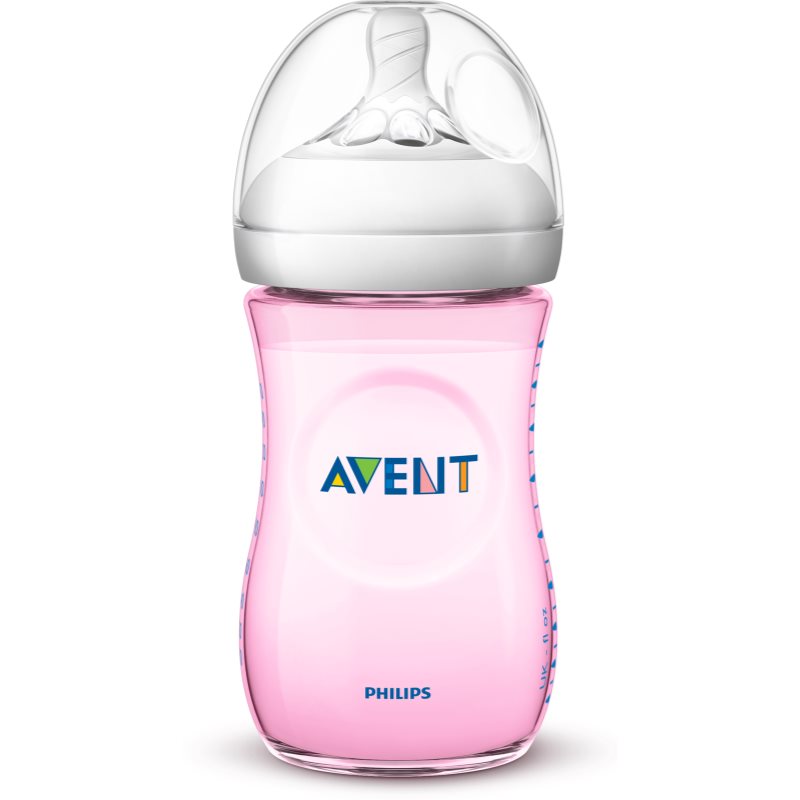 Philips Avent Natural steklenička za dojenčke 1m  Pink 260 ml