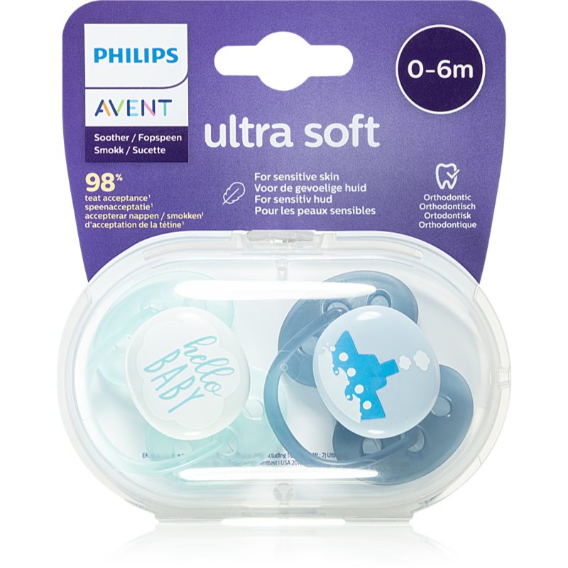

Philips Avent Soother Ultra Soft 0 - 6 m пустушка Mix Boy