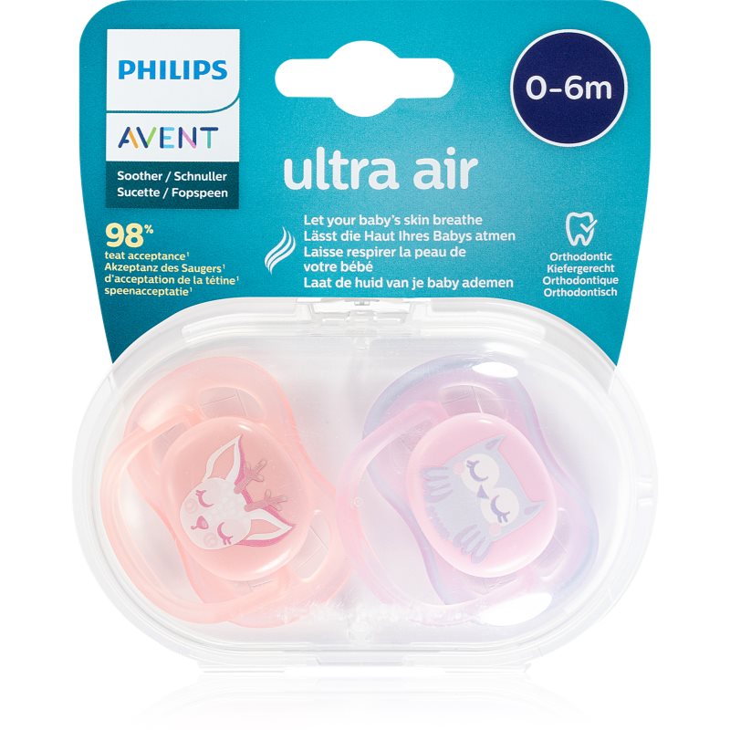 

Philips Avent Soother Ultra Air 0-6 m пустушка Owl/Deer