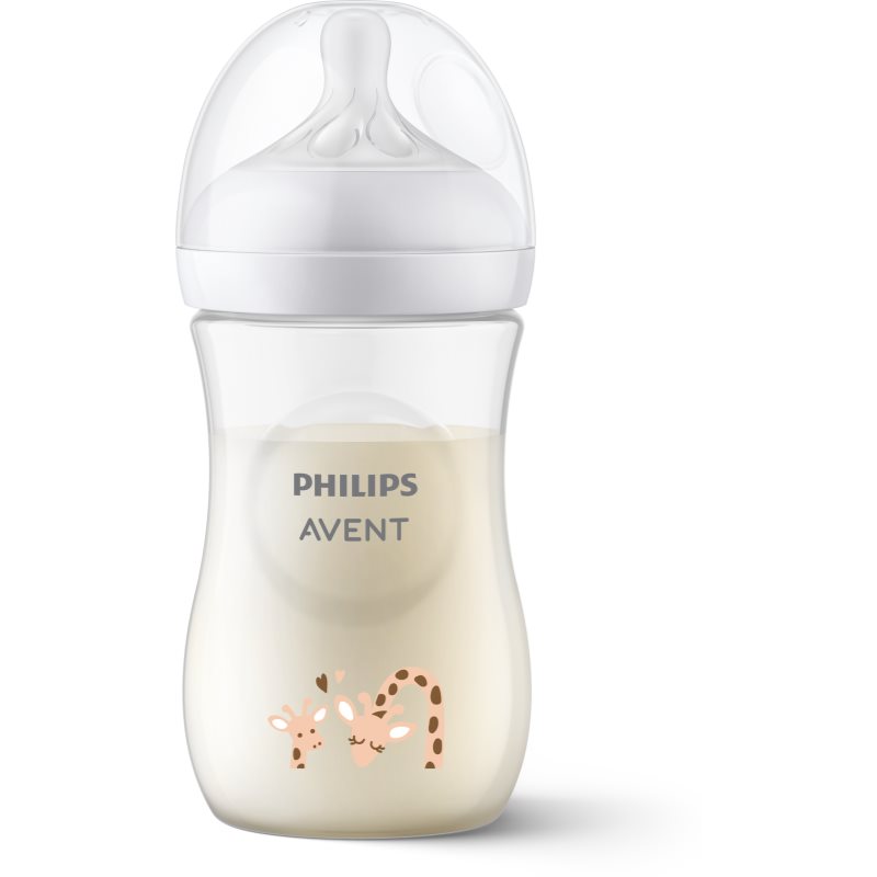 Philips Avent Natural Response 1 m+ dojčenská fľaša Giraffe 260 ml