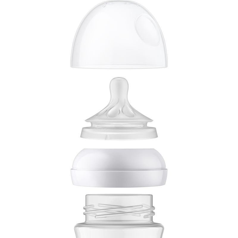 Philips Avent Natural Response Glass Baby Bottle 0 M+ 120 Ml