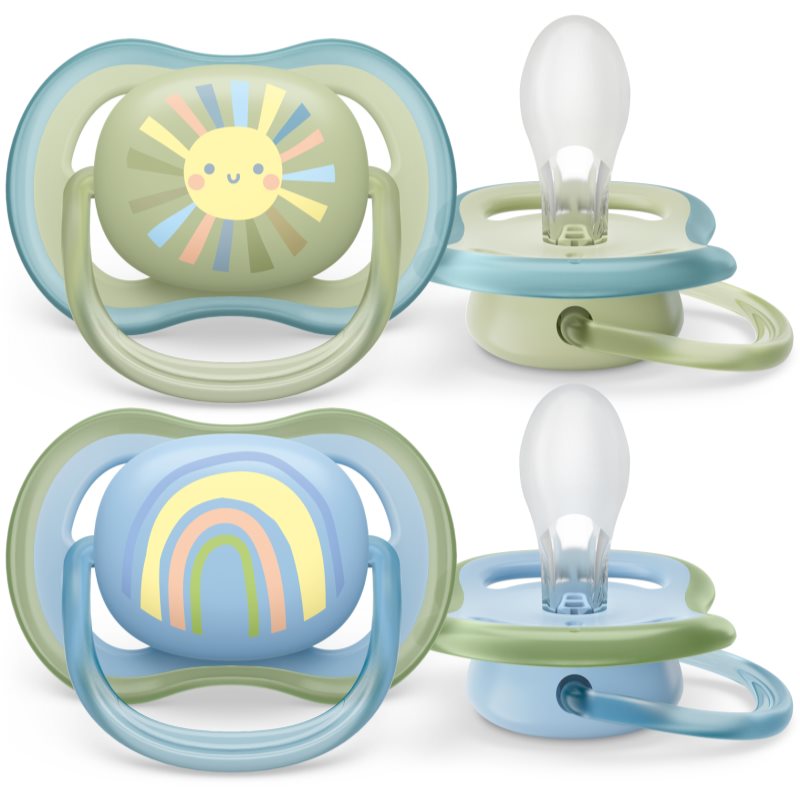 Philips Avent Ultra Air 0-6 M Dummy Rainbow Boy 2 Pc