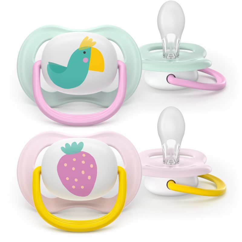 Philips Avent Ultra Air SCF080/24 0-6 m dudlík Girl 2 ks