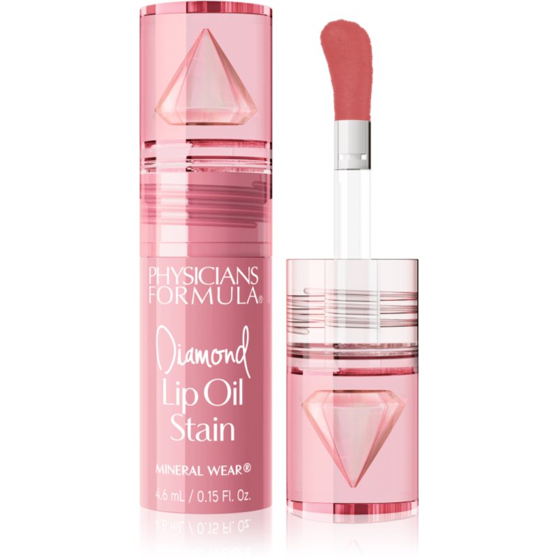 Physicians Formula Mineral Wear® Diamond Lip Oil Stain olio tonificante per le labbra colore Radiant Rose 4.6 ml