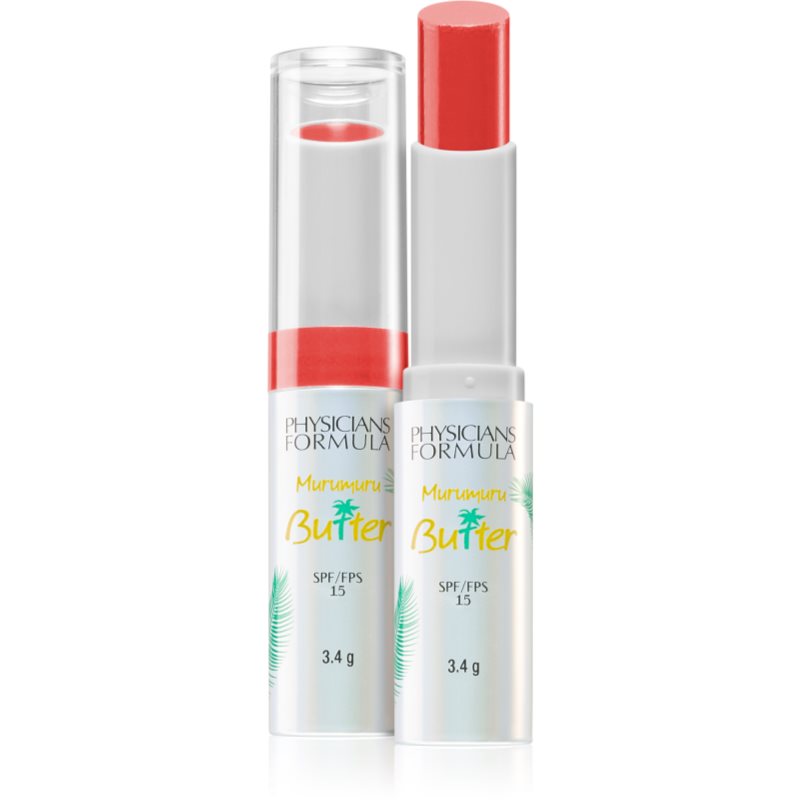 Physicians Formula Murumuru Butter kreminės konsistencijos drėkinamieji lūpų dažai atspalvis Samba Red 3,4 g