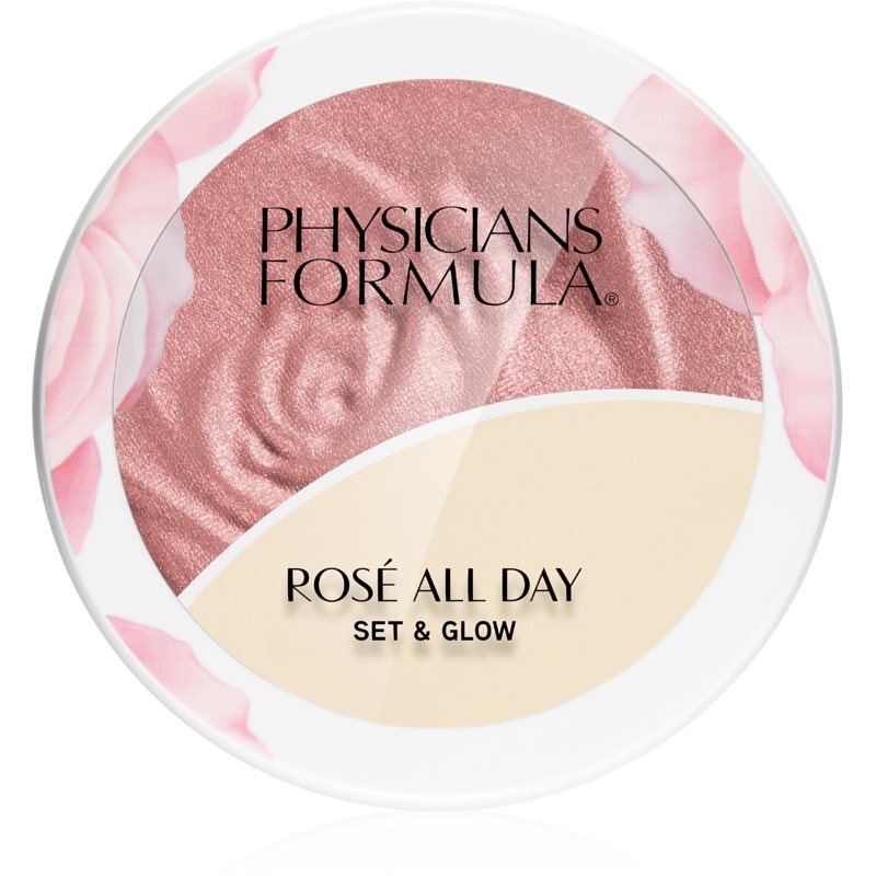 Physicians Formula Rosé All Day rozjasňujúci púder s balzamom odtieň Brigtening Rose 9 g