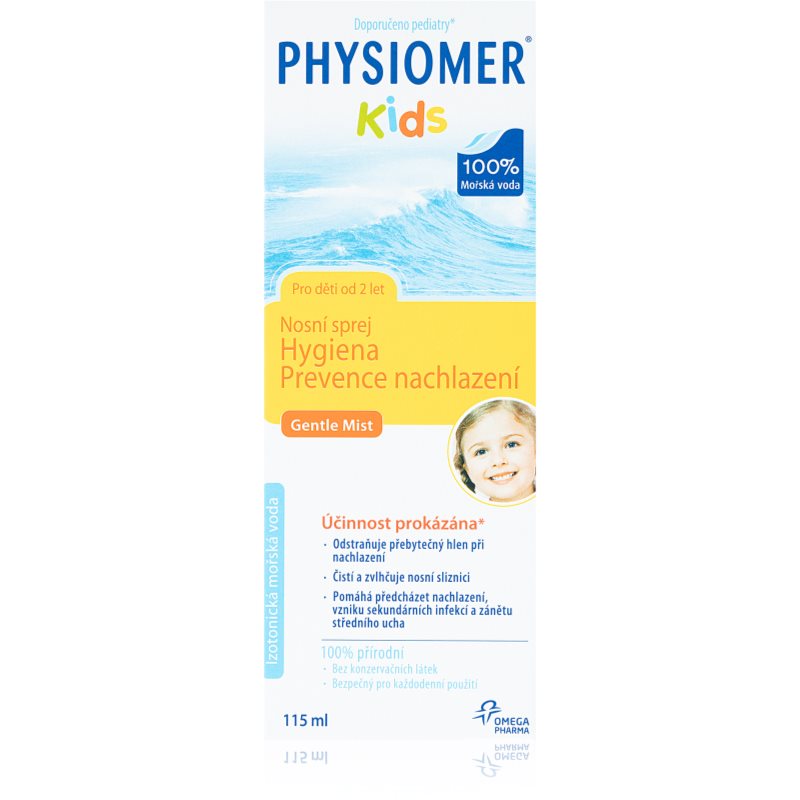 Physiomer Kids každodenná hygiena nosa nosný sprej pre deti 115 ml