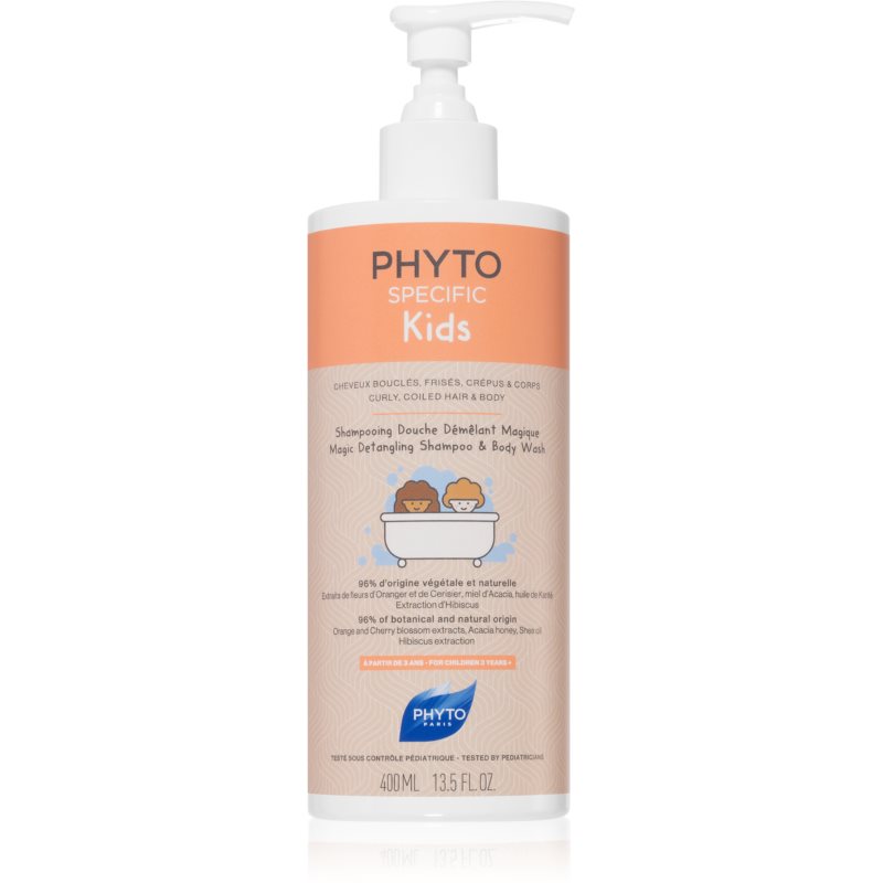 Phyto Specific Kids Magic Detangling Shampoo & Body Wash sanftes Shampoo Für Körper und Haar 400 ml