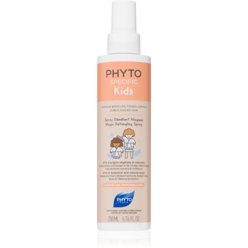 Phyto Specific Kids Magic Detangling Spray Spray For Easy Detangling For Wavy And Curly Hair 200 Ml