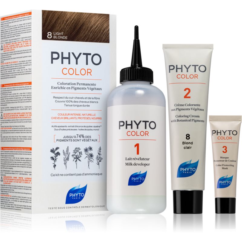 Phyto Color фарба для волосся без аміаку відтінок 8 Light Blonde