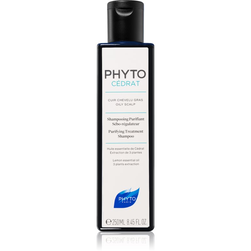 Phyto Phytocédrat Purifying Treatment Shampoo Nourishing And Strengthening Shampoo For Oily Scalp 250 Ml