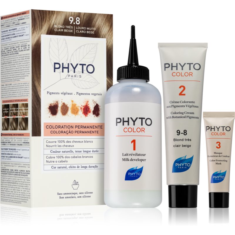Phyto Color hair colour ammonia-free shade 9.8 Blond Clair Beige
