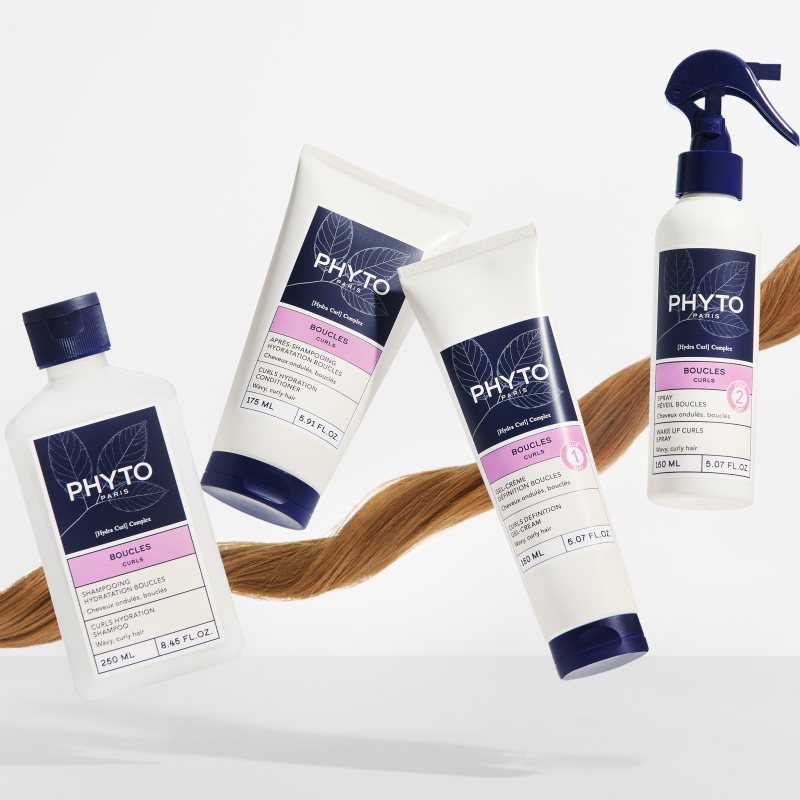 Phyto Curls Hydratation Shampoo hydratisierendes Shampoo für welliges und lockiges Haar 250 ml