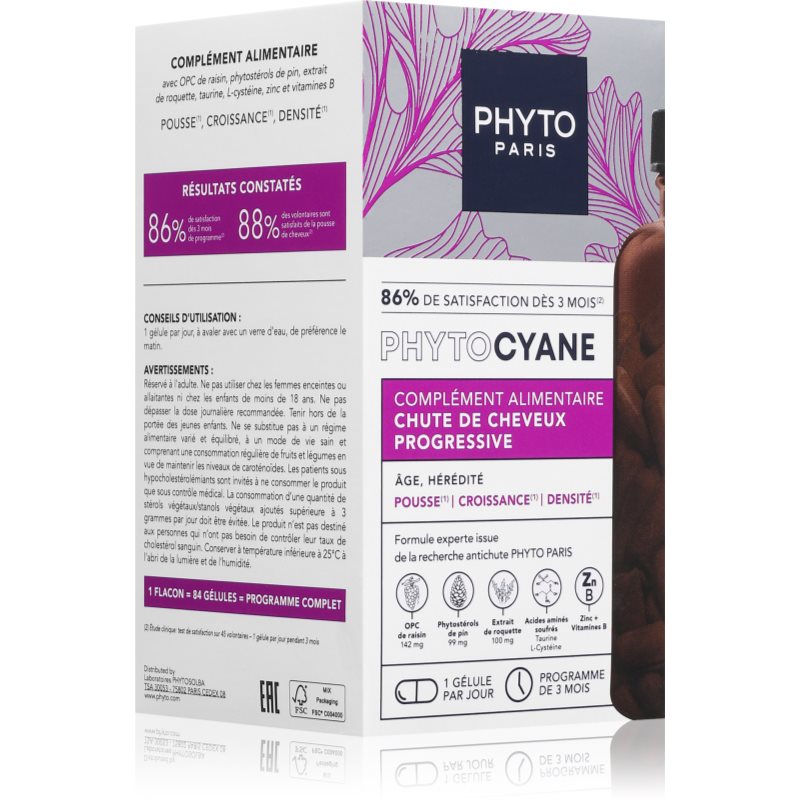 Phyto Phytocyane Intensive+ capsules anti-chute 84 cps