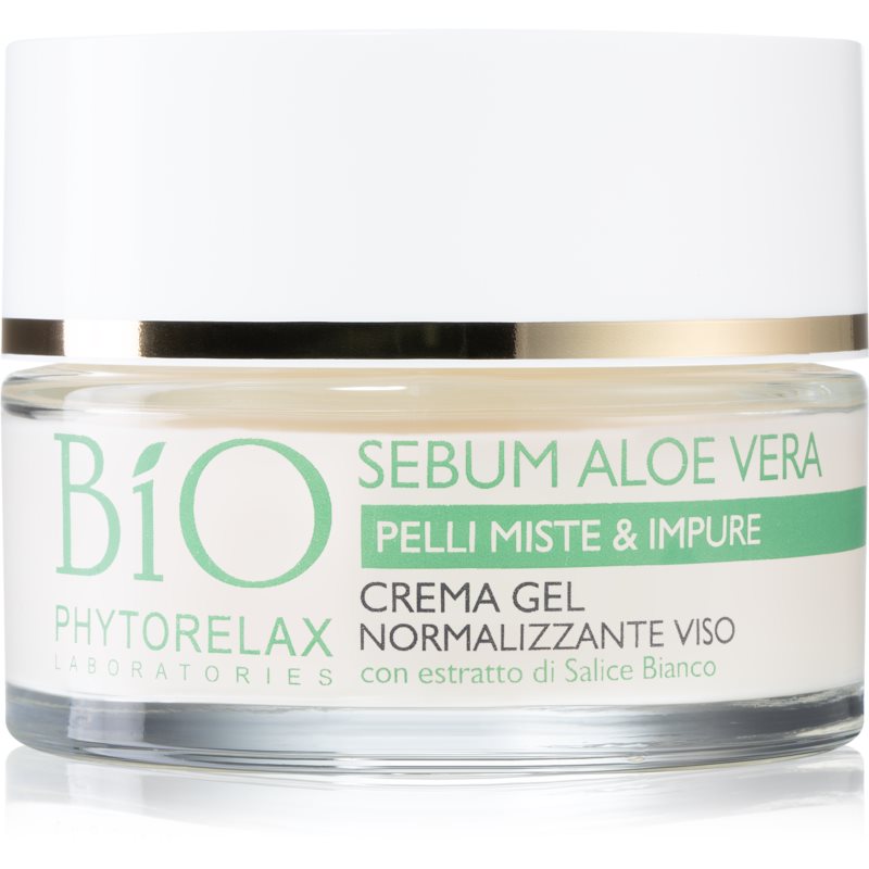 Phytorelax Laboratories Bio Sebum Aloe Vera drėkinamasis gelinis kremas odos riebumui mažinti 50 ml