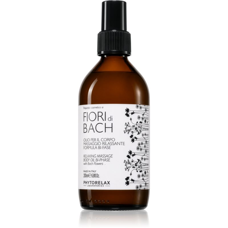 Phytorelax Laboratories Fiori di Bach relaxační masážní olej 200 ml