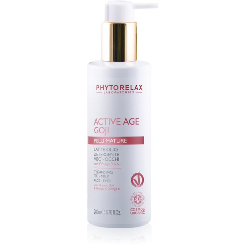 Phytorelax Laboratories Bio Active Age Goji delikatne mleczko oczyszczające do skóry dojrzałej 200 ml