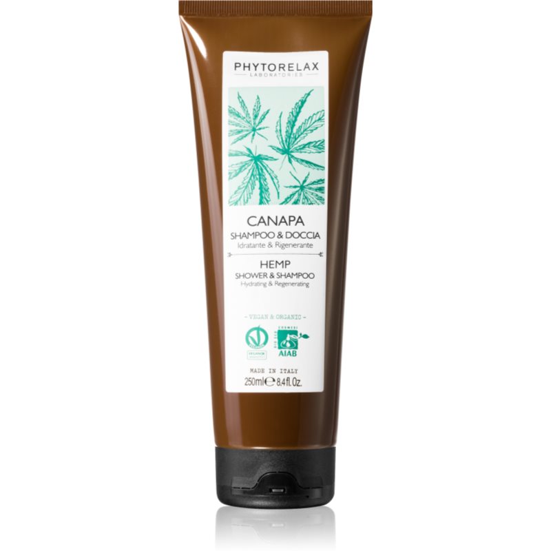 Phytorelax Laboratories Hemp šampon za tuširanje s regenerirajućim učinkom 250 ml