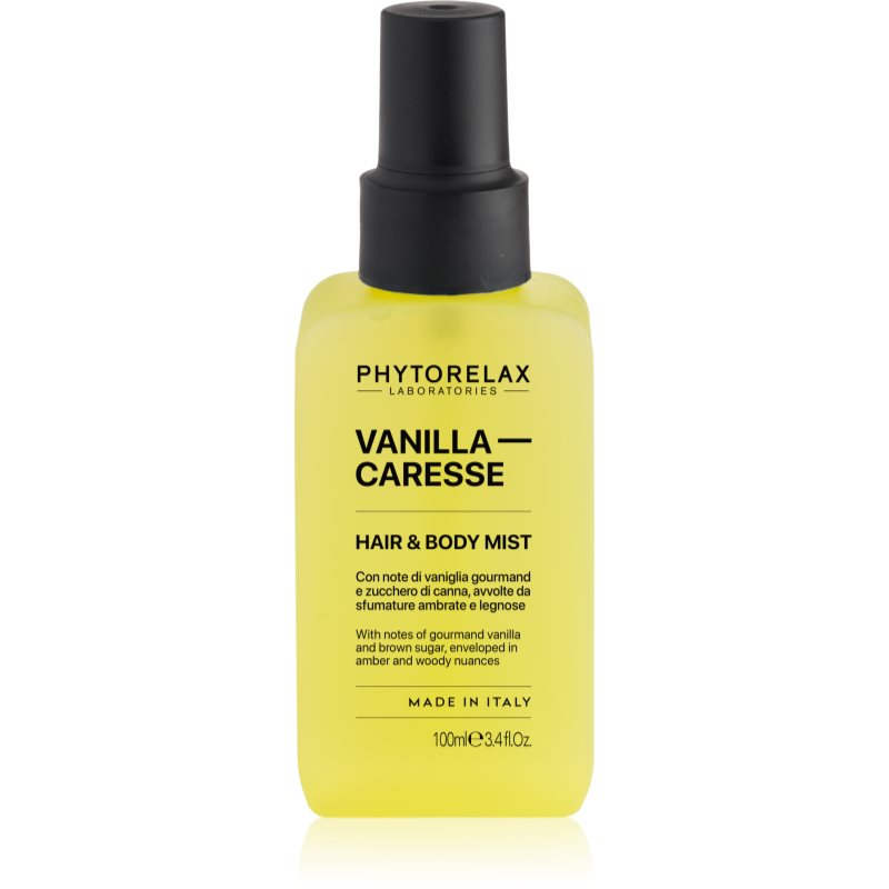 Phytorelax Laboratories Vanilla Caresse parfumovaná hmla na telo a vlasy pre ženy 100 ml