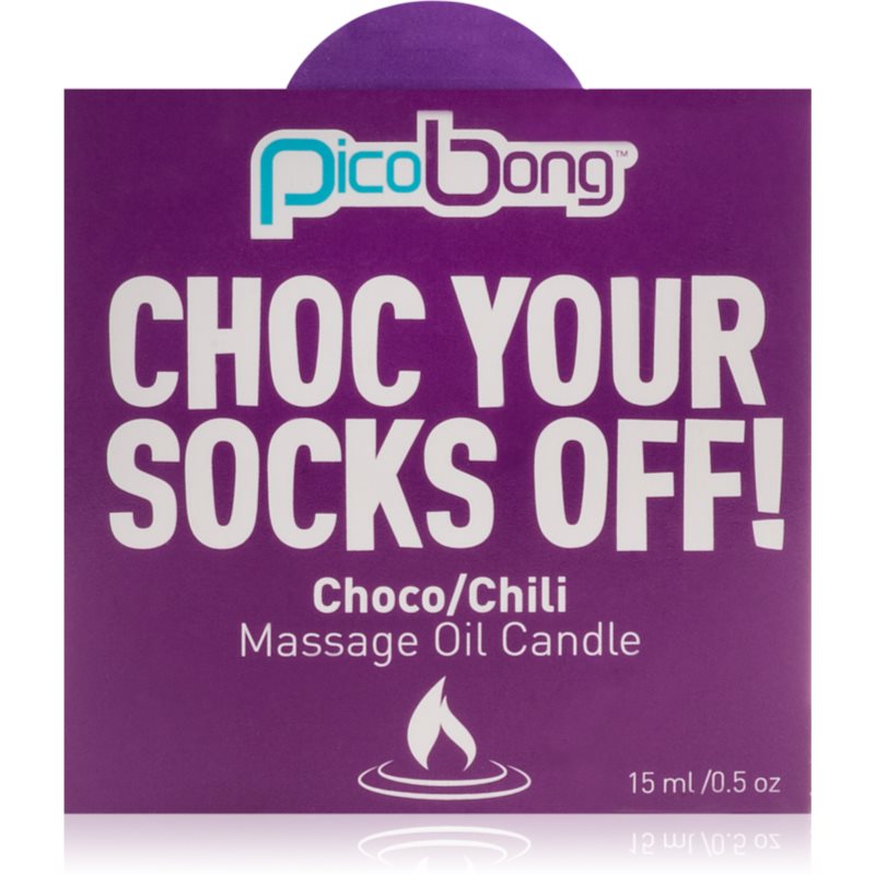 Pico Bong Massage Oil Candle masažo žvakė Choco & Chilli 15 ml