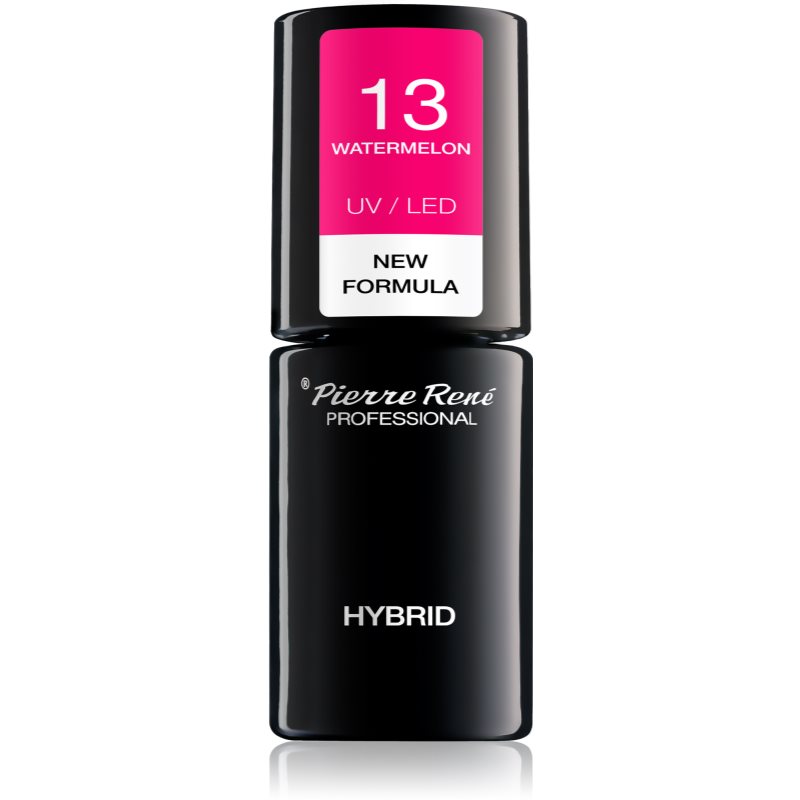Pierre René Nails Hybrid gel lak za nokte s korištenjem UV/LED lampe nijansa No. 13 Watermelon 6 ml