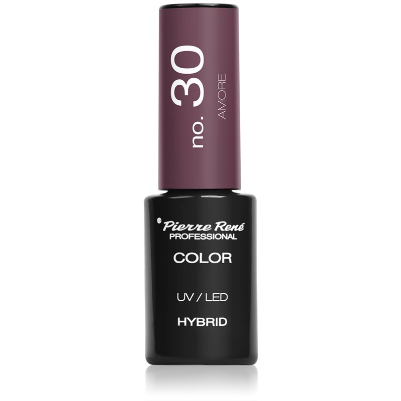

Pierre René Nails Hybrid гелевий лак для нігтів з використанням УФ/ЛЕД лампи відтінок No. 30 Amore