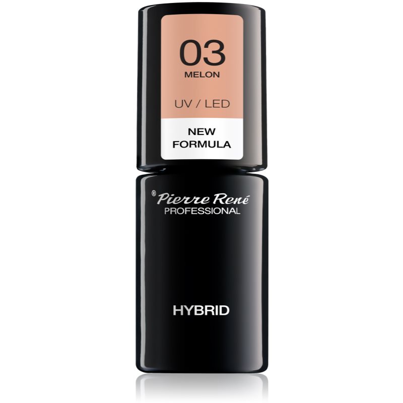 Pierre René Pierre René Nails Hybrid τζελ βερνίκι νυχιών με τη χρήση των UV/LED λαμπτήρων απόχρωση No. 3 Melon 6 ml