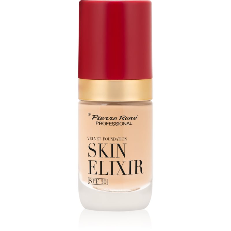 Pierre René Velvet Effect sametový make-up SPF 30 odstín no. 01 Ivory Nude 25 ml