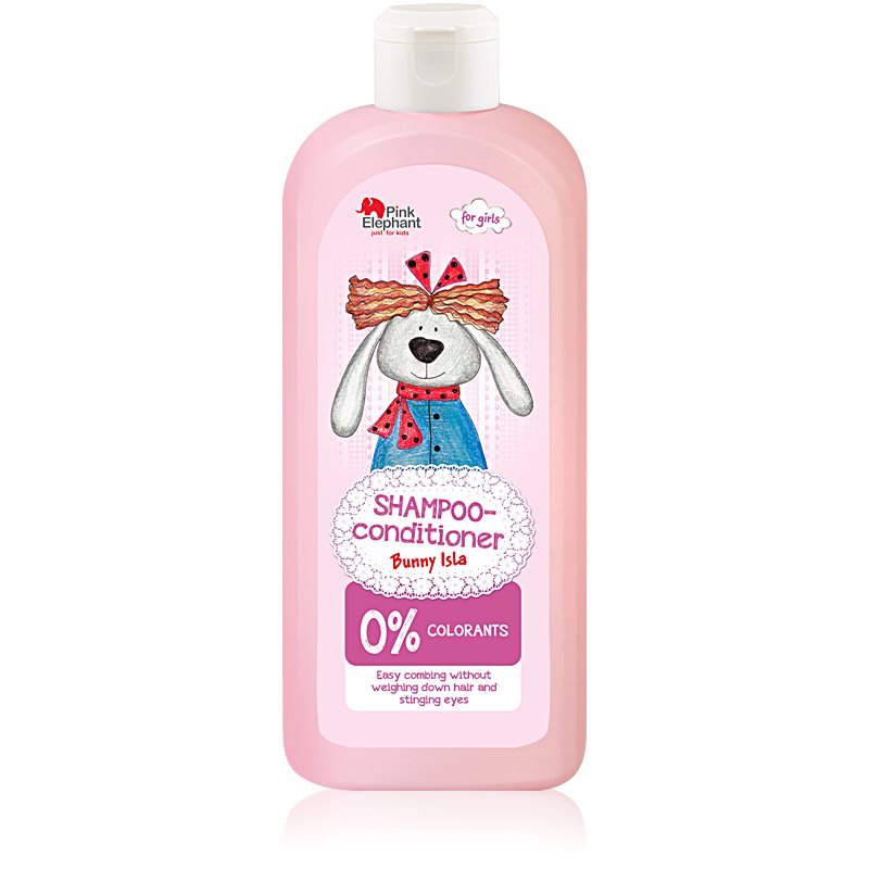 Pink Elephant Bunny Isla šampón a kondicionér 2 v1 pre deti 500 ml