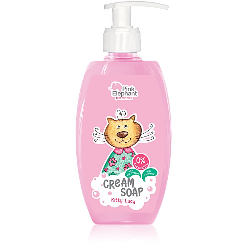 Pink Elephant Cream Soap Kitty Lisa krémové mydlo pre deti 250 ml