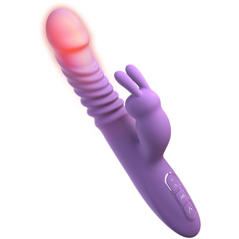 Pipedream Fantasy For Her Thrusting Silicone Rabbit Vibromasseur Muni D’un Stimulateur Clitoridien 23,5 Cm