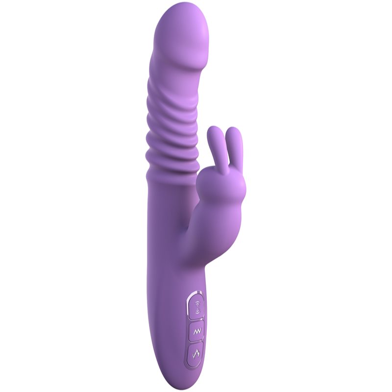 Pipedream Fantasy For Her Thrusting Silicone Rabbit Vibromasseur Muni D’un Stimulateur Clitoridien 23,5 Cm
