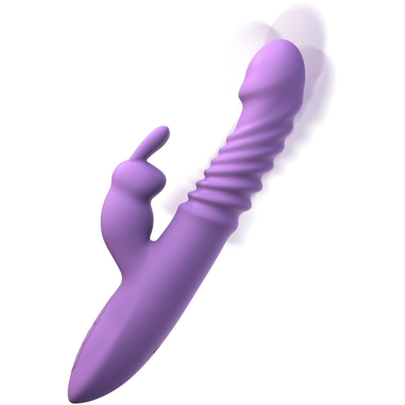 Pipedream Fantasy For Her Thrusting Silicone Rabbit Vibromasseur Muni D’un Stimulateur Clitoridien 23,5 Cm